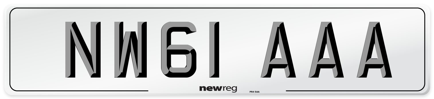 NW61 AAA Number Plate from New Reg
